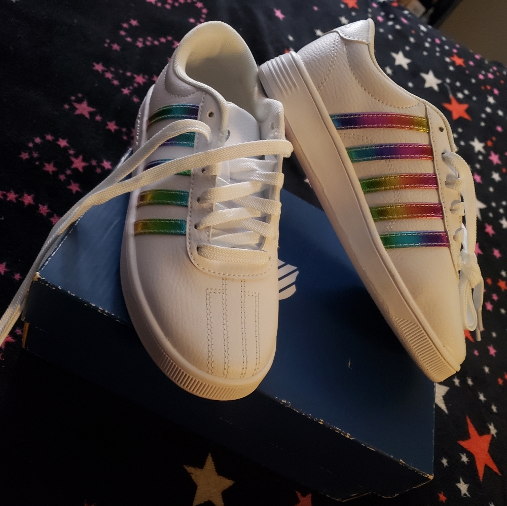Kids kswiss rainbow shoes